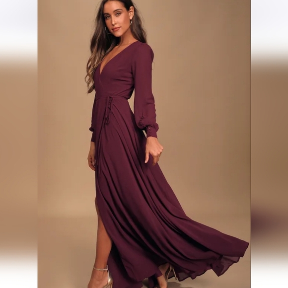 Lulus My Whole Heart Wrap Dress - Picture 2 of 8